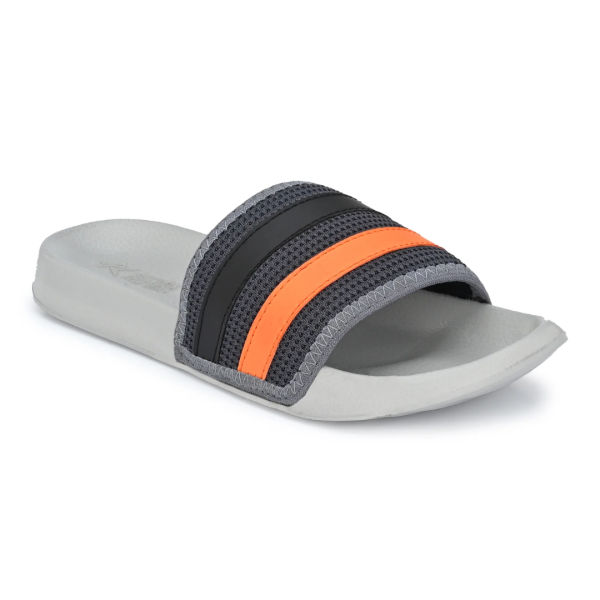 Grey Solid Rubber Slippers