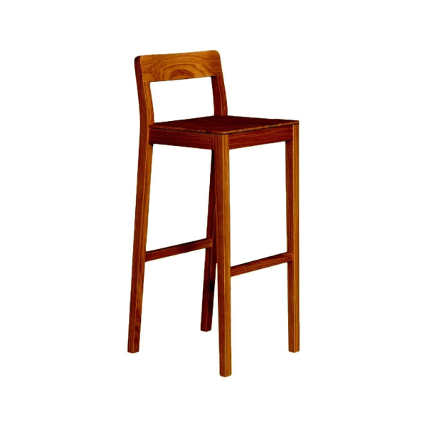 Western Style Wooden Bar High Chair