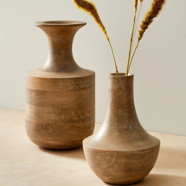 Wooden Flower Vase