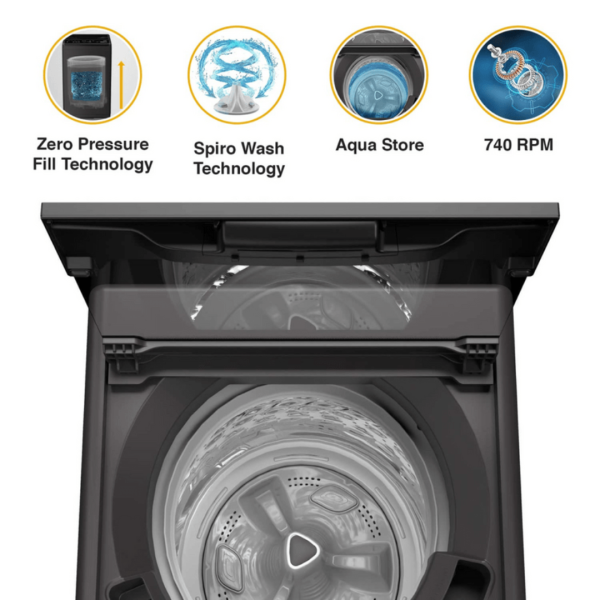 Whitemagic Royal 6kg 5 Star Fully Automatic Top Load Washing Machine - Image 2