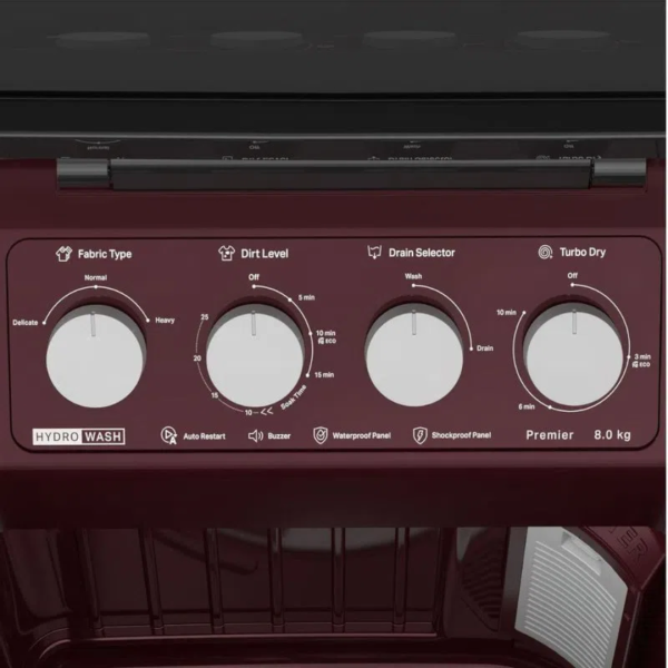 8.5 Kg Semi Automatic with 3D Wave Technology - Hydrowash Premier - Image 2