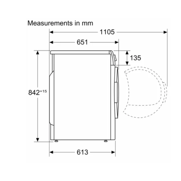 Series 4 condenser tumble dryer 8 kg (WTB86202IN) - Image 2