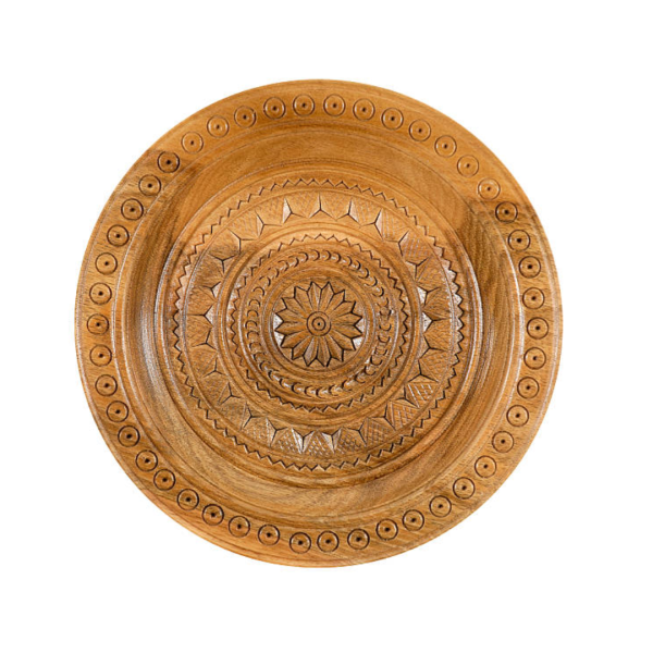 Decorative Wooden Carved Plate