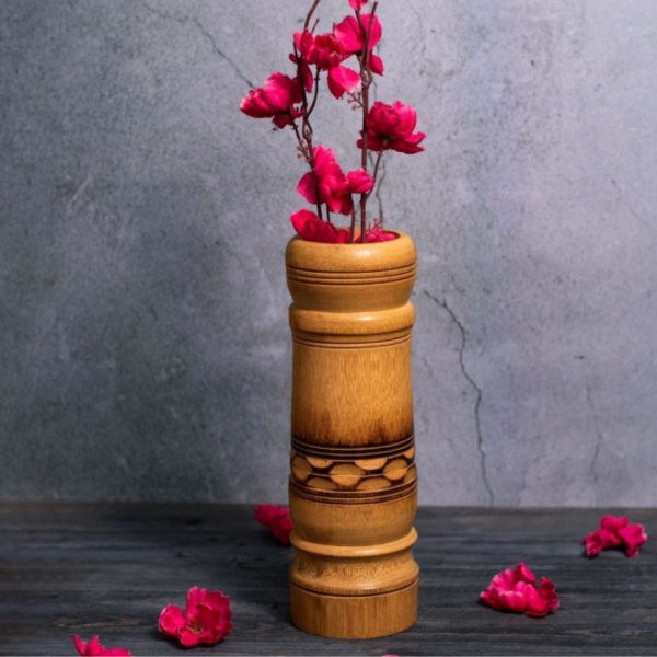 Decorative Wooden Flower Vase
