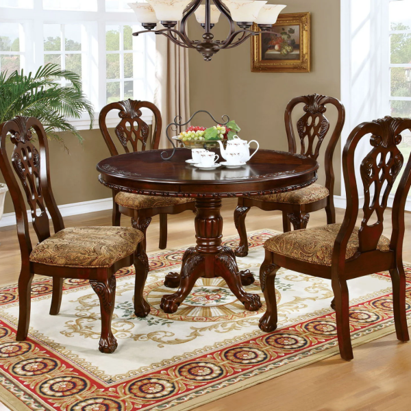 Luxury Dining Table 4 Chair Set