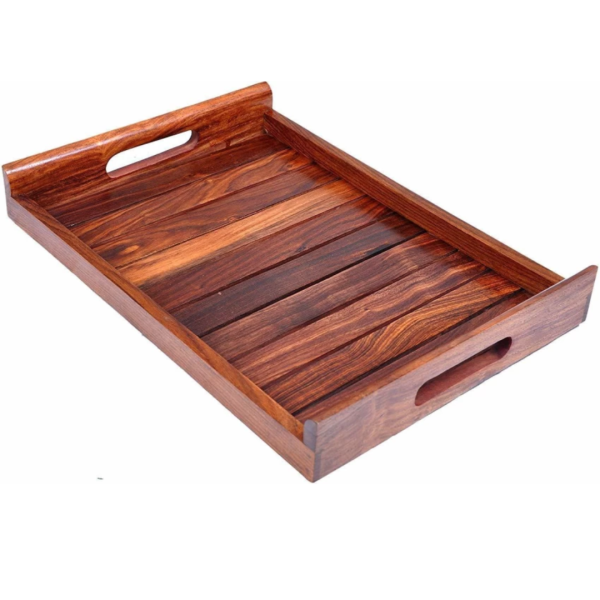 Antique Brown Wooden Tray