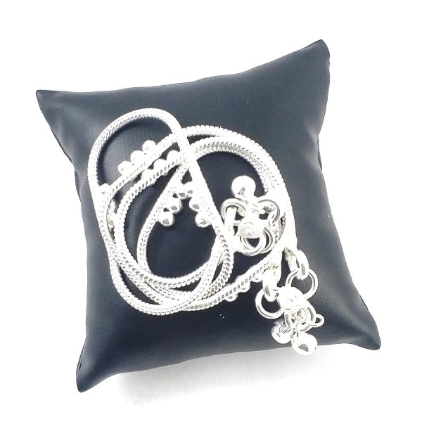 Silver Plated Payal Ghungroo for Women
