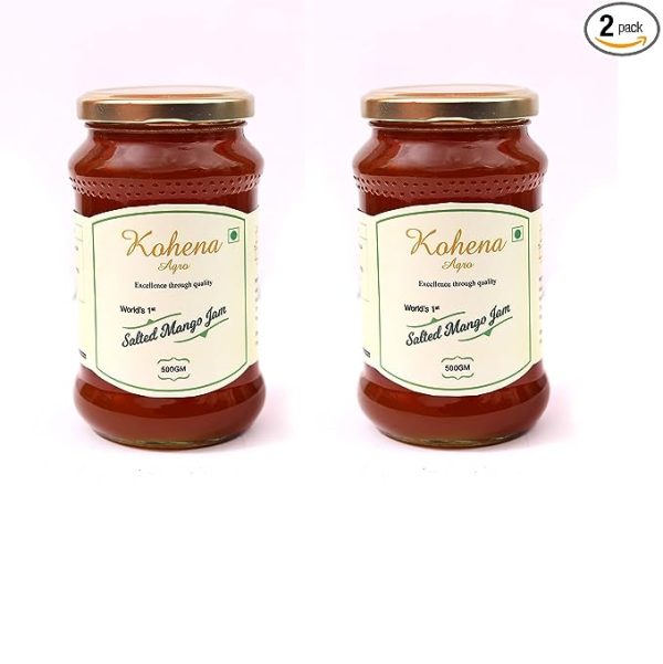 Kohena agro Salted Mango JAM ( 500 G )-Pack of 2