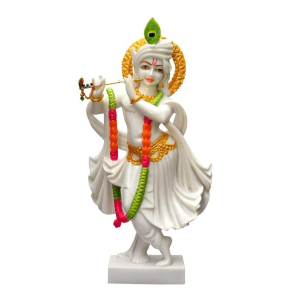 Lord Krishna Marble Statue