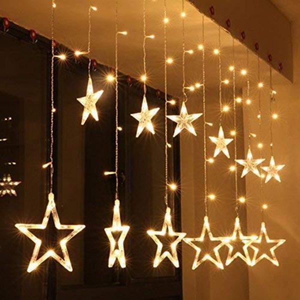 12 Stars 138 Led Curtain String Light
