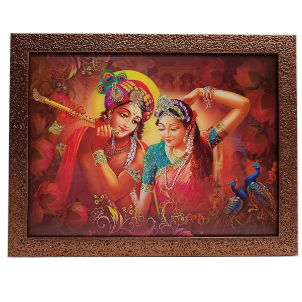 Radhakrishna 5D picture photo frame for wall