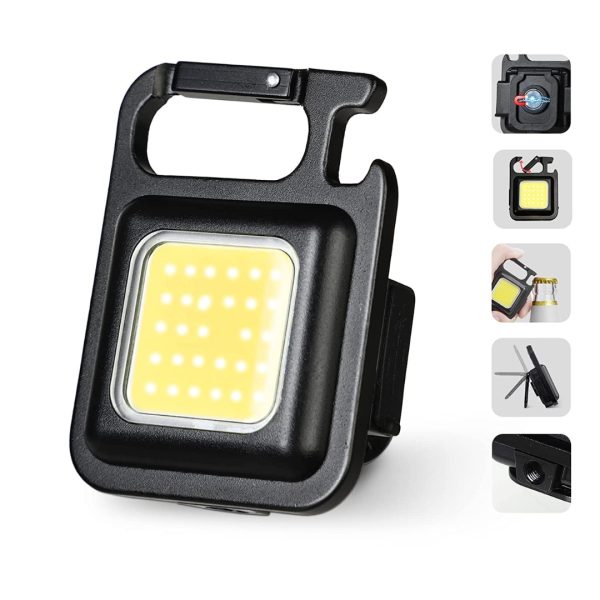 LED COB Key Chain Flashlights Small Water Resistant