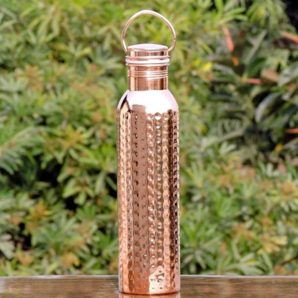 Hammered Copper Water Bottle