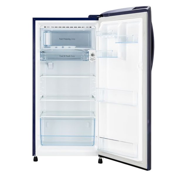 201 Ltr, 3 Star, Blue Euphoria Finish, Direct Cool Single Door Refrigerator - Image 2