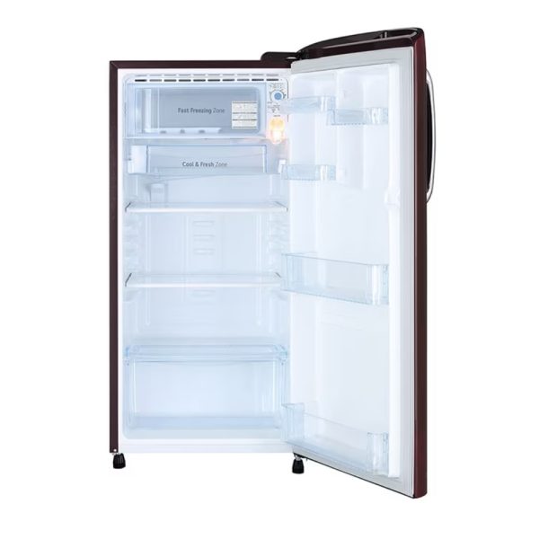 185 Ltr, 3 Star, Scarlet Quartz Finish, Direct Cool Single Door Refrigerator - Image 2