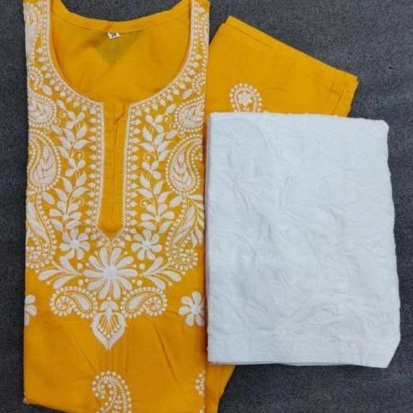 Chikankari Kurti With Salwar