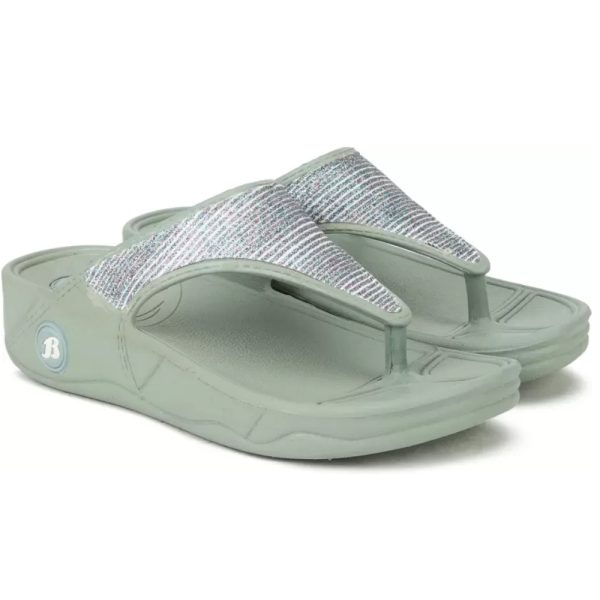 Women Blue Flats Sandal