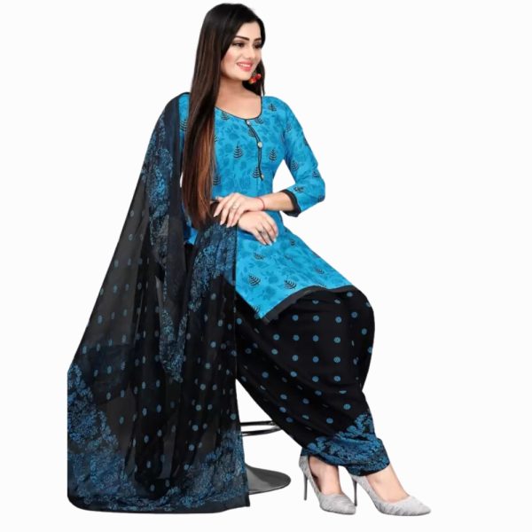Salwar Suit black dupatta