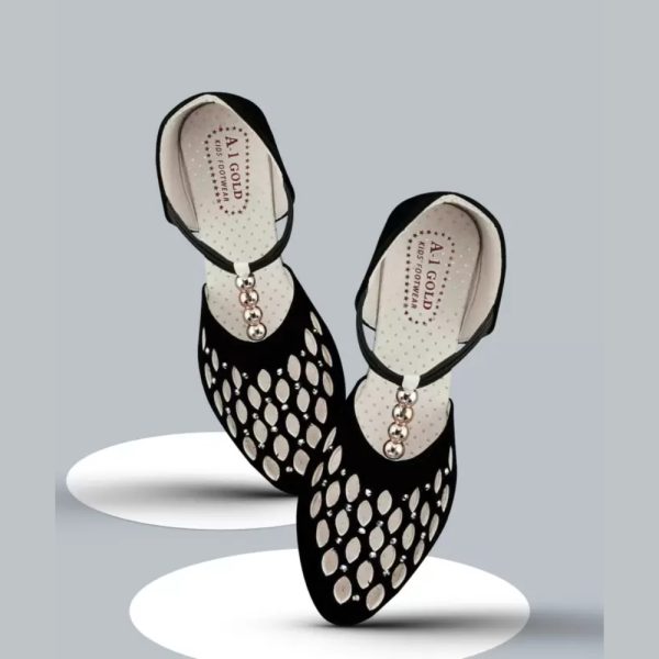 Women Black Wedges Sandal