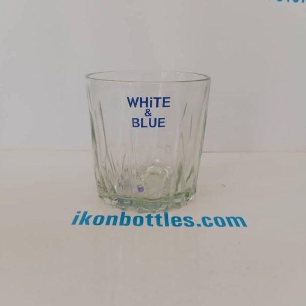 White & Blue Glass
