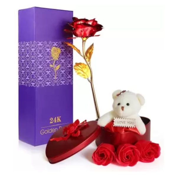 Artificial Flower Gift Set