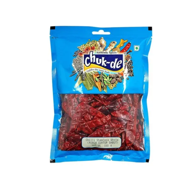 100gm Chukde Kashmiri Mirch Whole