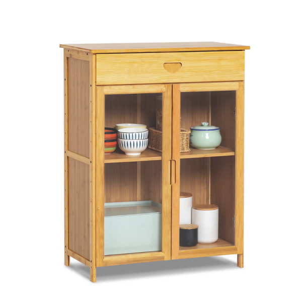 Brown Bamboo Cabinet