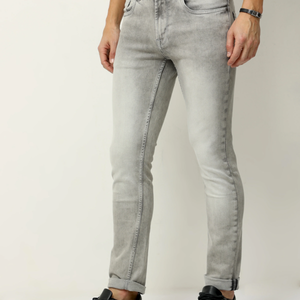 Men's Casual Wear Grey Jeans