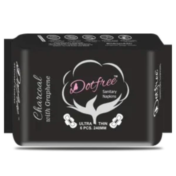 Dotfree 240mm Charcoal Sanitary Napkins