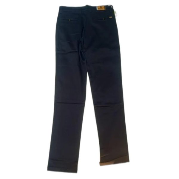 Regular Fit Men Black Plain Pants