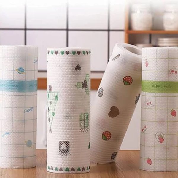 Non-Woven Reusable and Washable Kitchen Print Rool