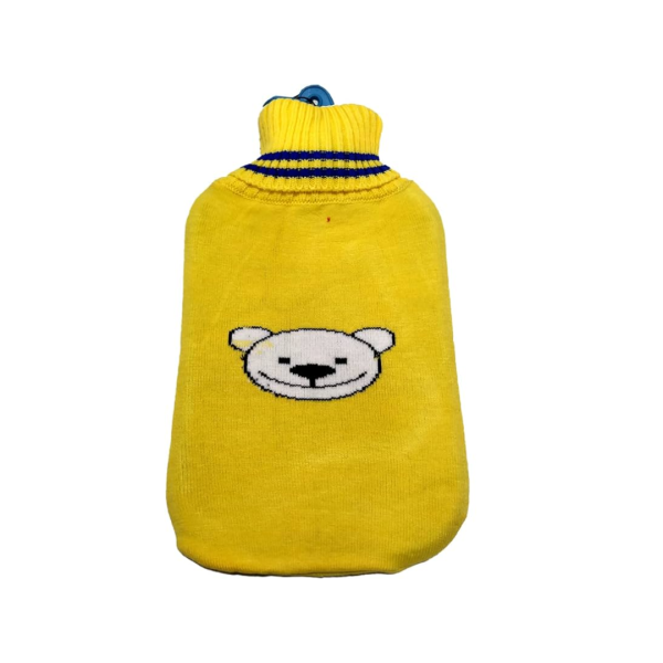 Yellow Rubber Hot Water Bottle