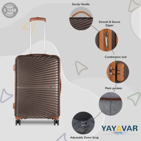 Yayavar Plastic Luggage Trolley Bag
