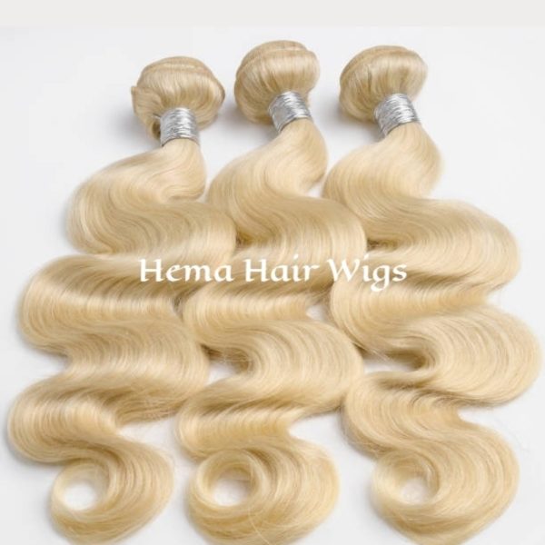 Long Blonde Human Hair