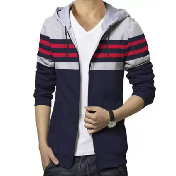 Men Colorblock Casual Jacket