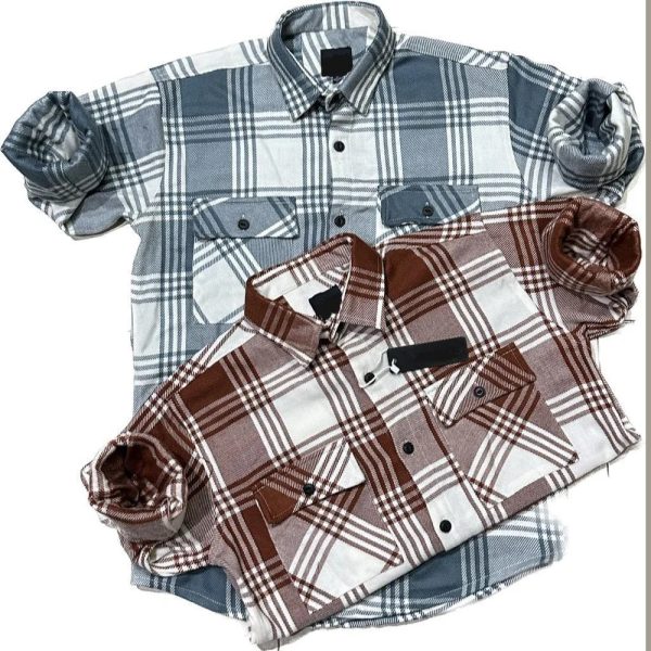 Checked Men Wool Shirt