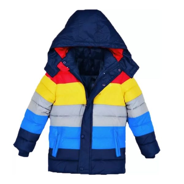 Boys Colorblock Quilted Jacket