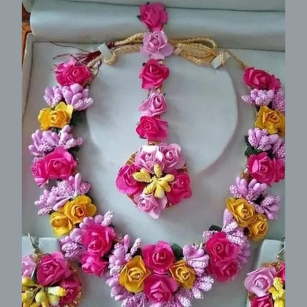 Artificial Flower Necklace Set
