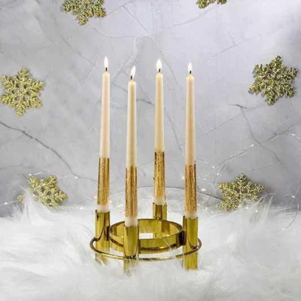 Golden Night Taper Candle- Set Of Four