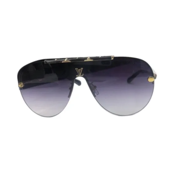 Fancy Black Aviator Sunglasses