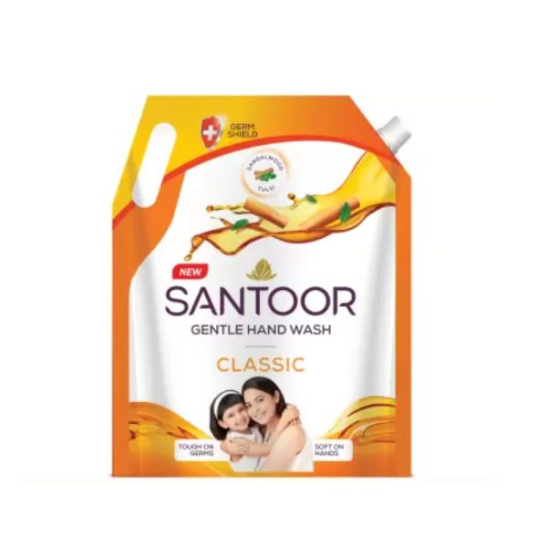 Santoor by Wipro Classic Sandalwood & Tulsi Gentle Hand Wash