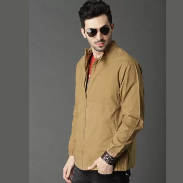 Men Solid Casual Jacket
