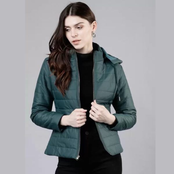 Women Solid Padded Jacket