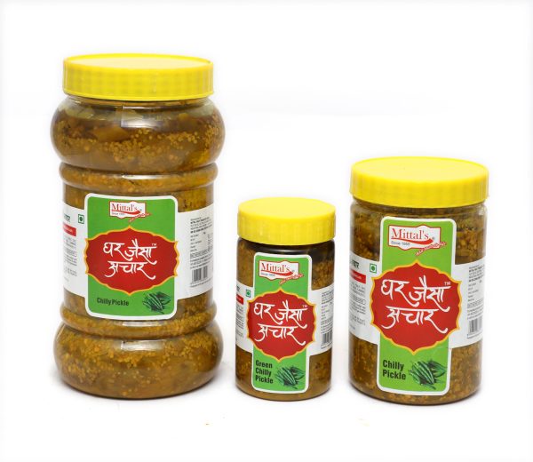 Green Chilli Pickle 500g Jar