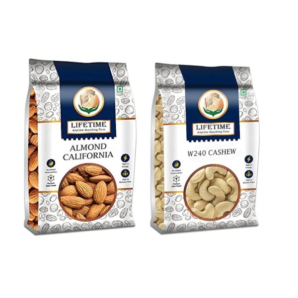 California Almonds & Cashew Combo Pack - 450gm x 2
