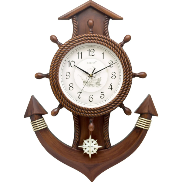 Dark Brown Analog Rikon Premium Pendulum Clock