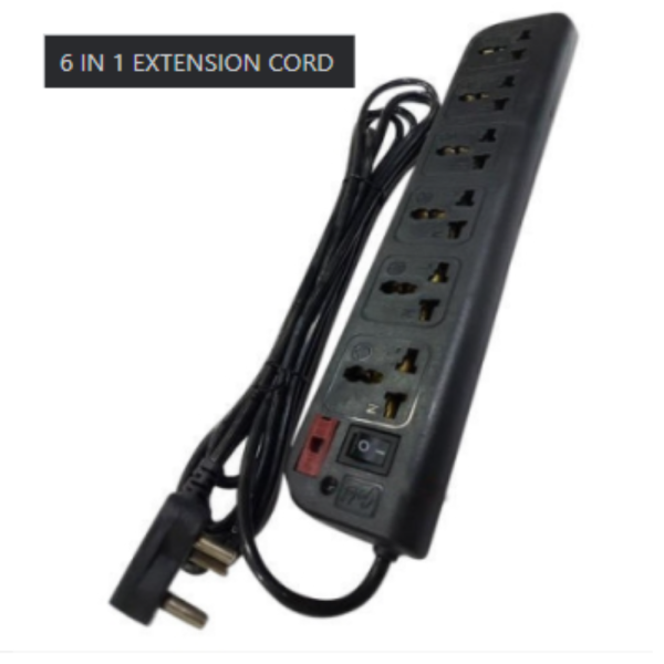 6 in 1 extension cord