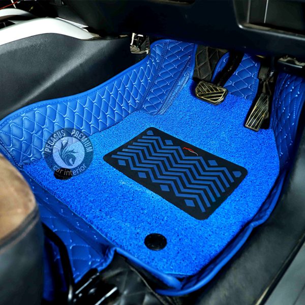 8D Car Floor Mats In Blue For All Car