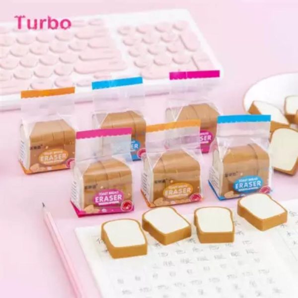 Aahanshoppe Bread Toast Shape Eraser