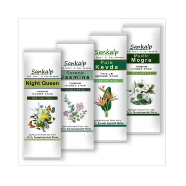 Sankalp NightQueen, Jasmine, Kevda, Mogra Incense Sticks